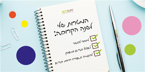 המטרות שלי לשנה הקרובה